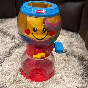 Fisher-Price Bright Blue, Yellow, Red Gumball Drop Learning Toy